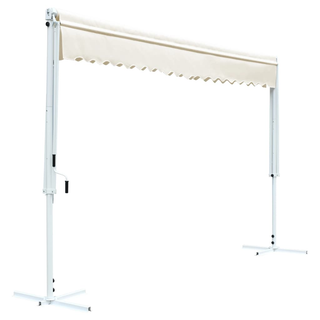 vidaXL Free Standing Awning 600x300 cm Cream - Giant Lobelia