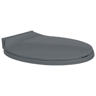 vidaXL Soft-Close Toilet Seat Grey Oval - Giant Lobelia