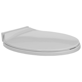 Soft-Close Toilet Seat Light Grey Oval - Giant Lobelia