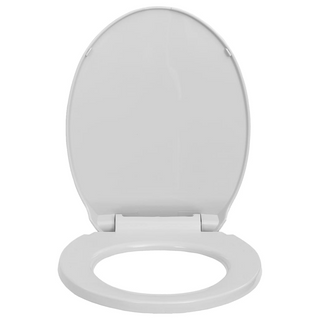 Soft-Close Toilet Seat Light Grey Oval - Giant Lobelia