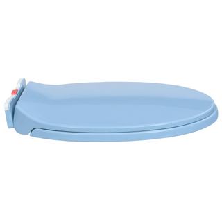 Soft-Close Toilet Seat Quick Release Blue Oval - Giant Lobelia