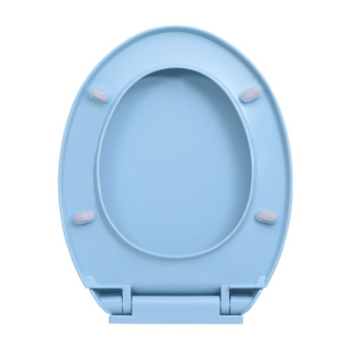 vidaXL Soft-Close Toilet Seat Blue Oval - Giant Lobelia