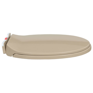 Soft-Close Toilet Seat Quick Release Beige Oval - Giant Lobelia