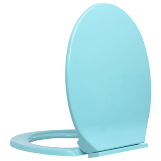 vidaXL Soft-Close Toilet Seat Green Oval - Giant Lobelia