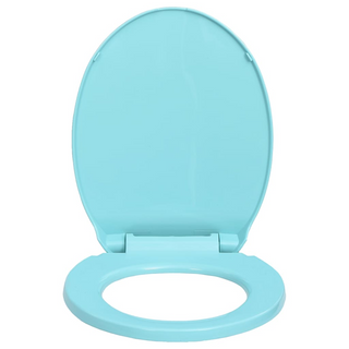 vidaXL Soft-Close Toilet Seat Green Oval - Giant Lobelia