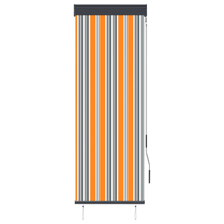 vidaXL Outdoor Roller Blind 60x250 cm Yellow and Blue - Giant Lobelia