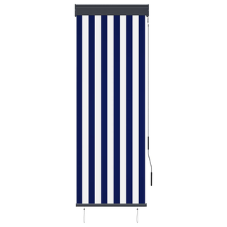 vidaXL Outdoor Roller Blind 60x250 cm Blue and White - Giant Lobelia