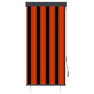 vidaXL Outdoor Roller Blind 80x250 cm Orange and Brown - Giant Lobelia