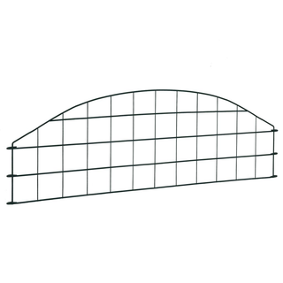 Arched Garden Fence Set 77.3x26 cm Green - Giant Lobelia