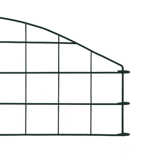 Arched Garden Fence Set 77.3x26 cm Green - Giant Lobelia