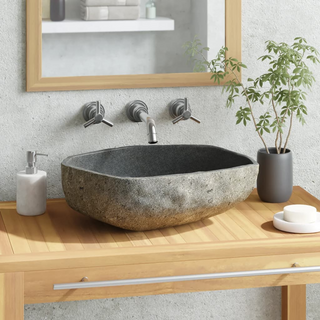 Basin River Stone Oval 45-53 cm - Giant Lobelia