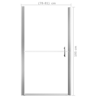 Shower Door Tempered Glass 81x195 cm - Giant Lobelia