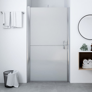 Shower Door Frost Tempered Glass 81x195 cm - Giant Lobelia