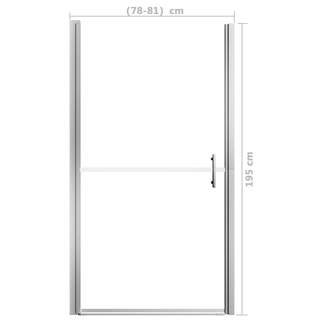 Shower Door Frost Tempered Glass 81x195 cm - Giant Lobelia