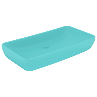 vidaXL Luxury Basin Rectangular Matt Light Green 71x38 cm Ceramic - Giant Lobelia