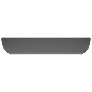 vidaXL Luxury Basin Rectangular Matt Dark Grey 71x38 cm Ceramic - Giant Lobelia