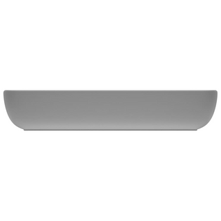 vidaXL Luxury Basin Rectangular Matt Light Grey 71x38 cm Ceramic - Giant Lobelia