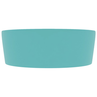 vidaXL Luxury Wash Basin with Overflow Matt Light Green 36x13 cm Ceramic - Giant Lobelia