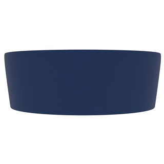 vidaXL Luxury Wash Basin with Overflow Matt Dark Blue 36x13 cm Ceramic - Giant Lobelia