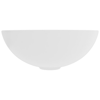 Bathroom Sink Ceramic Matt White Round - Giant Lobelia