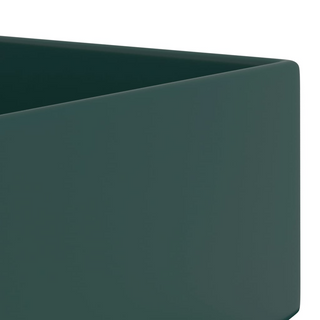 Bathroom Sink with Overflow Ceramic Dark Green - Giant Lobelia