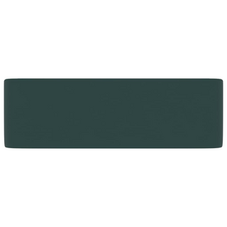 vidaXL Luxury Wash Basin Matt Dark Green 41x30x12 cm Ceramic - Giant Lobelia