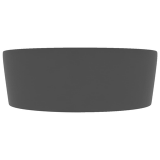 vidaXL Luxury Wash Basin with Overflow Matt Dark Grey 36x13 cm Ceramic - Giant Lobelia