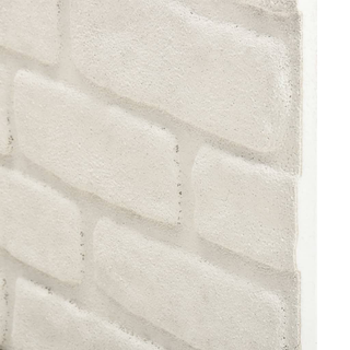 3D Wall Panels with White Brick Design 11 pcs EPS - Giant Lobelia