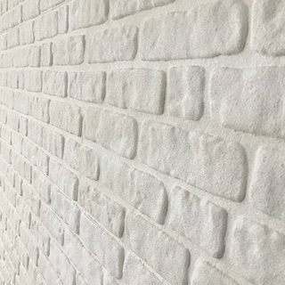 3D Wall Panels with White Brick Design 11 pcs EPS - Giant Lobelia