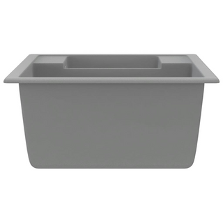 vidaXL Kitchen Sink with Overflow Hole Double Basins Grey Granite - Giant Lobelia