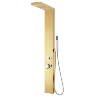 Shower Panel System Stainless Steel 201 Gold - Giant Lobelia