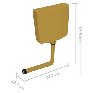 Toilet Cistern with Bottom Water Inlet 3/6 L Curry - Giant Lobelia