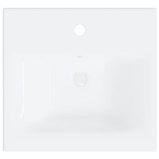 Built-in Basin with Faucet 42x39x18 cm Ceramic White - Giant Lobelia