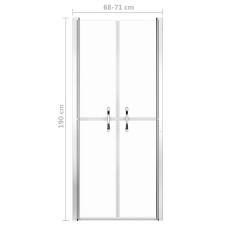 Shower Door Clear ESG 71x190 cm - Giant Lobelia