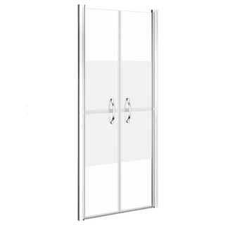 Shower Door Half Frosted ESG 96x190 cm - Giant Lobelia