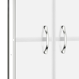 Shower Door Half Frosted ESG 96x190 cm - Giant Lobelia