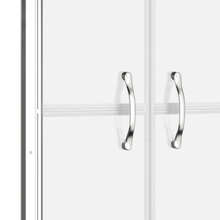 Shower Door Half Frosted ESG 76x190 cm - Giant Lobelia