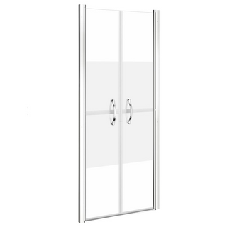 Shower Door Half Frosted ESG 81x190 cm - Giant Lobelia