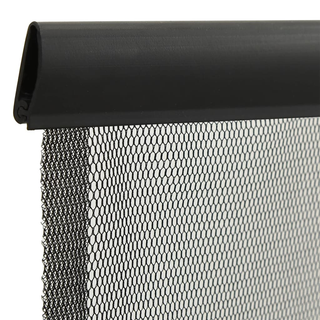 vidaXL Insect Door Screen with 10-Piece Mesh Curtain Black 240x240 cm - Giant Lobelia