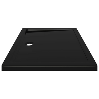 Rectangular ABS Shower Base Tray Black 70x90 cm - Giant Lobelia