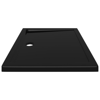 Rectangular ABS Shower Base Tray Black 80x100 cm - Giant Lobelia