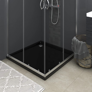 Square ABS Shower Base Tray Black 90x90 cm - Giant Lobelia