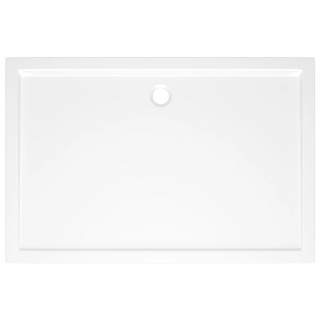 Rectangular ABS Shower Base Tray White 80x120 cm - Giant Lobelia