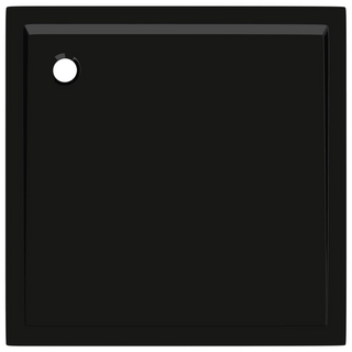 Square ABS Shower Base Tray Black 80x80 cm - Giant Lobelia