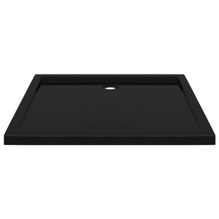 Rectangular ABS Shower Base Tray Black 80x90 cm - Giant Lobelia