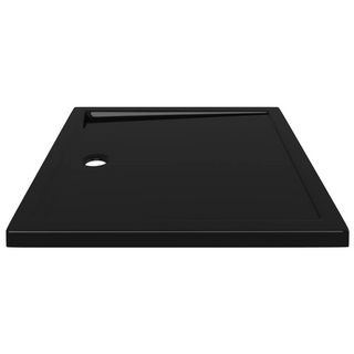 Rectangular ABS Shower Base Tray Black 80x90 cm - Giant Lobelia