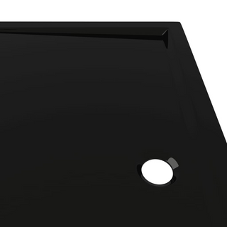 Rectangular ABS Shower Base Tray Black 80x90 cm - Giant Lobelia