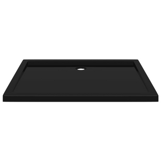 Rectangular ABS Shower Base Tray Black 80x110 cm - Giant Lobelia