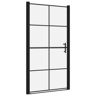 Shower Doors Tempered Glass 100x178 cm Black - Giant Lobelia