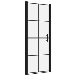 Shower Doors Tempered Glass 81x195 cm Black - Giant Lobelia